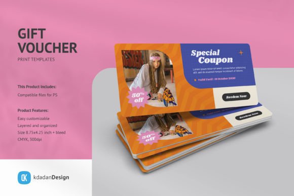 Download Gift Voucher PSD Templates Vol 092 - Psd template Collection