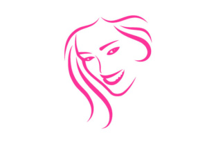 Download Beautiful Woman Face and Hair Care Logo - Hair care Collection