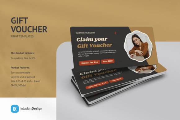 Download Gift Voucher PSD Templates Vol 089 - Psd template Collection