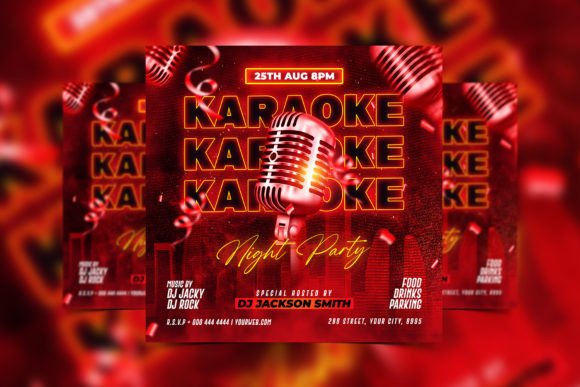 Download Karaoke Flyer PSD Template Designs - Psd template Collection