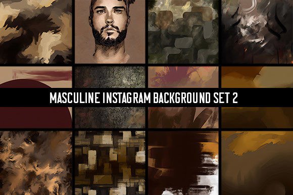 Download 12 Masculine Instagram Backgrounds Set 2 - Premium Resources