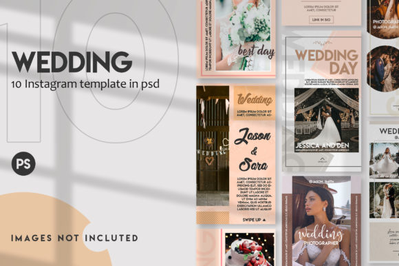 Download 10 Wedding Instagram Stories Set - Premium Resources