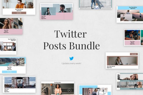 Download Twitter Post Social Media Bundle - Media bundle Collection