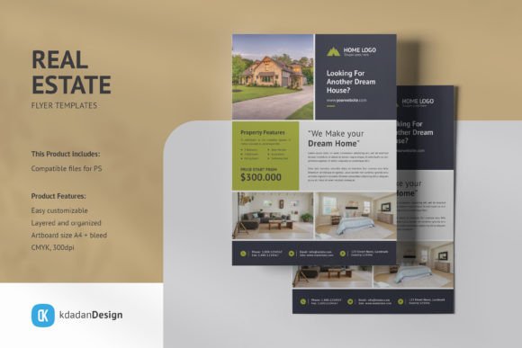 Download Real Estate Flyer PSD Templates Vol 073 - Psd template Collection