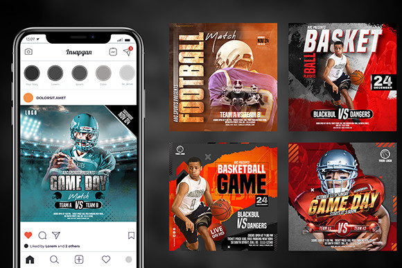 Download American Football Social Media Bundle - Media bundle Collection