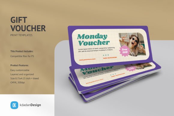 Download Gift Voucher PSD Templates Vol 093 - Psd template Collection