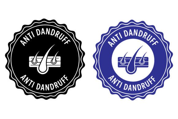 Download Anti Dandruff Hair Care Seal Icon Set - Hair care Collection
