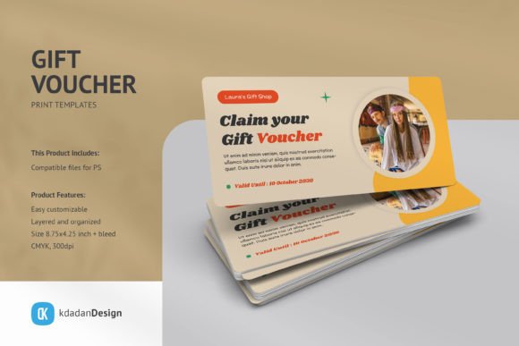 Download Gift Voucher PSD Templates Vol 091 - Psd template Collection