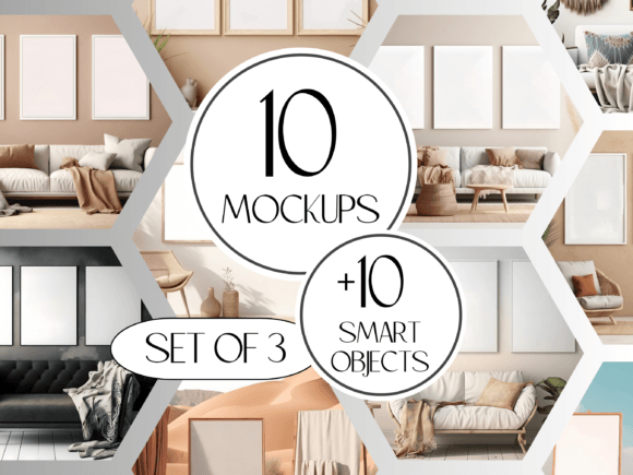 Download Frame Mockup Bundle, 10x PSD Templates - Psd template Collection